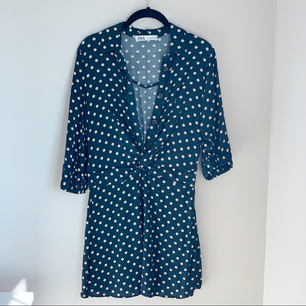 Zara Polka Dot Dress, Size S